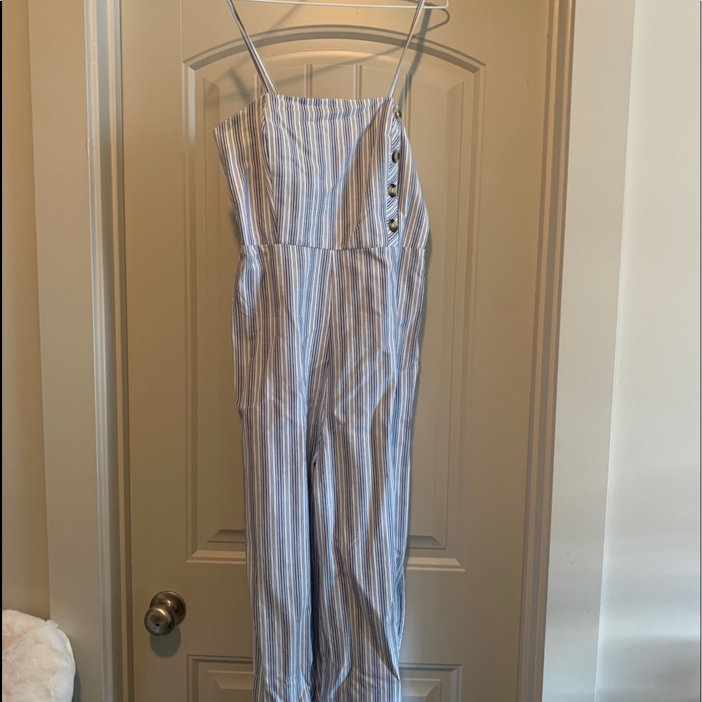 Wide leg romper